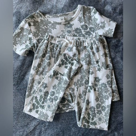 kate quinn Other - GUC Kate Quinn Green Wildflower Essential tee and Panda Pant